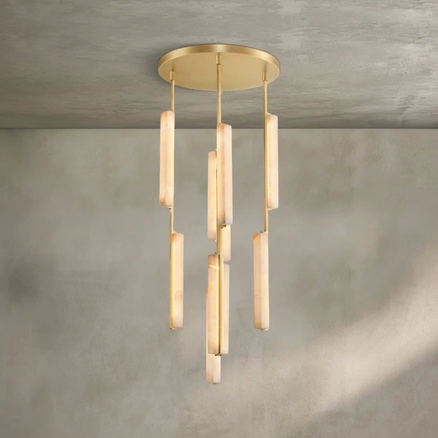 Auburn Alabaster Round Chandelier 24'' 40'' 56''