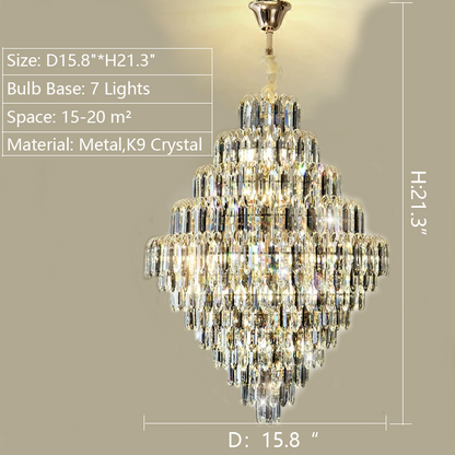 Morylighting Grand Lumina K9 Crystal Chandelier - Background Shot