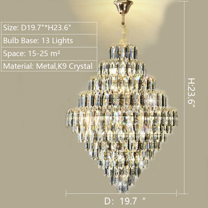 Morylighting Grand Lumina K9 Crystal Chandelier - Background Shot