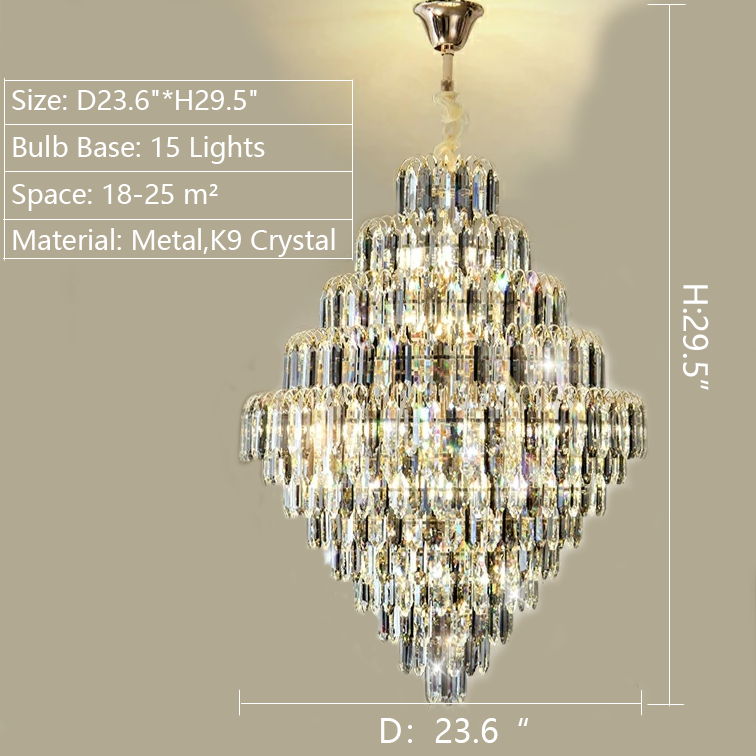 Morylighting Grand Lumina K9 Crystal Chandelier - Background Shot