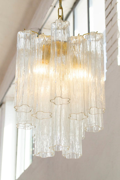 Tronchi Italy clear Art Glass Chandelier - view 4 | morylighting