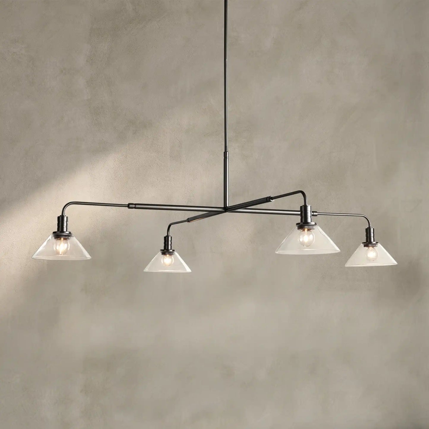 Theron Glass Round Chandelier 30'' 52''