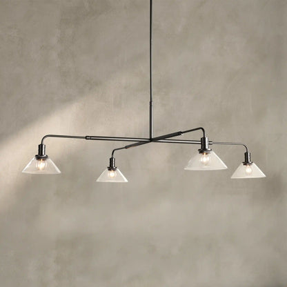 Theron Glass Round Chandelier 30'' 52''