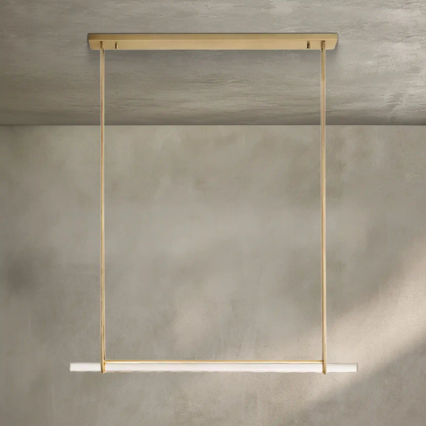 Auburn Crystal Single Bar Linear Chandelier