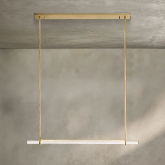 Auburn Crystal Single Bar Linear Chandelier