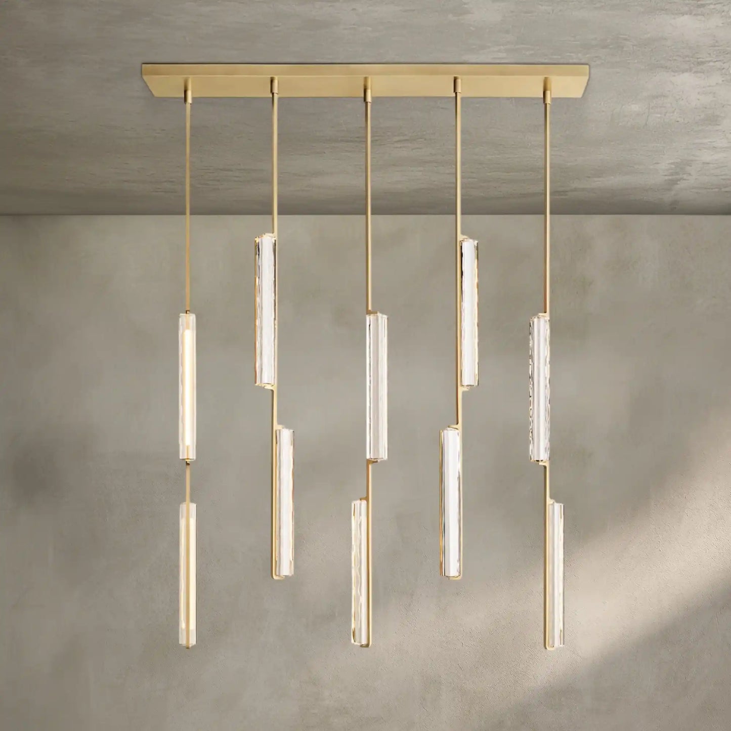 Auburn Crystal Linear Chandelier 54‘’