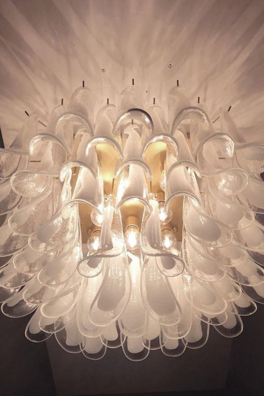 Vintage Art Handcrafted Petal Ceiling Lamp - view 4 | morylighting