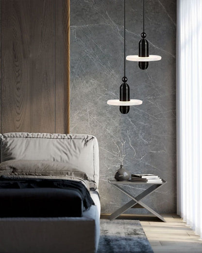 Alabaster Modern Marble Ring Pendant Light