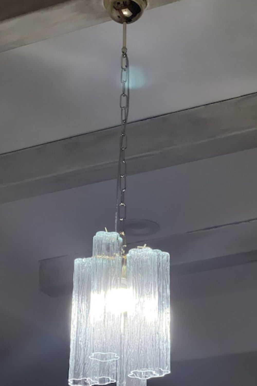 Clear Glass Tronchi Suspension Lamp - view 3 | morylighting