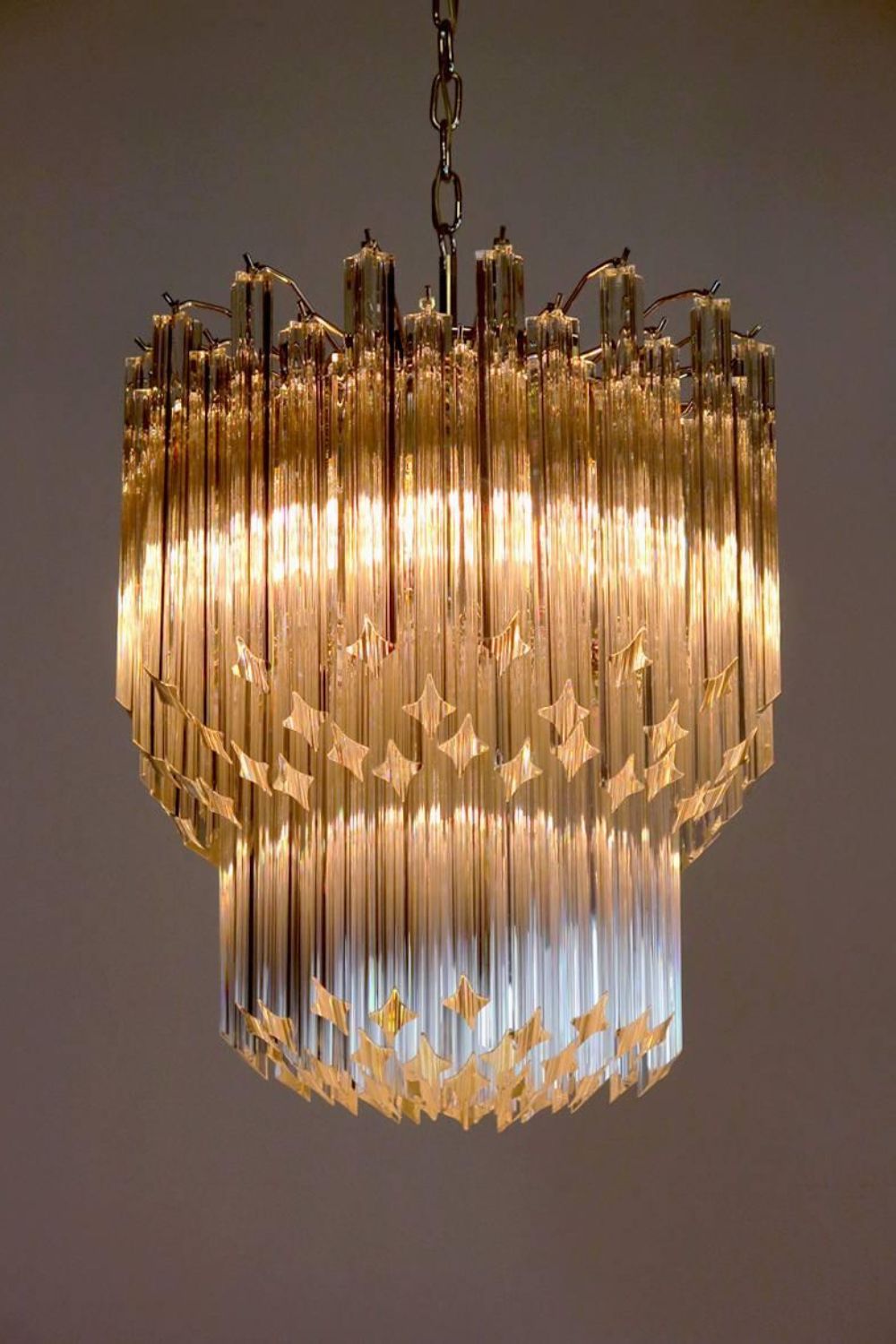 Venini Style Art Quadriedri Chandelier - view 2 | morylighting