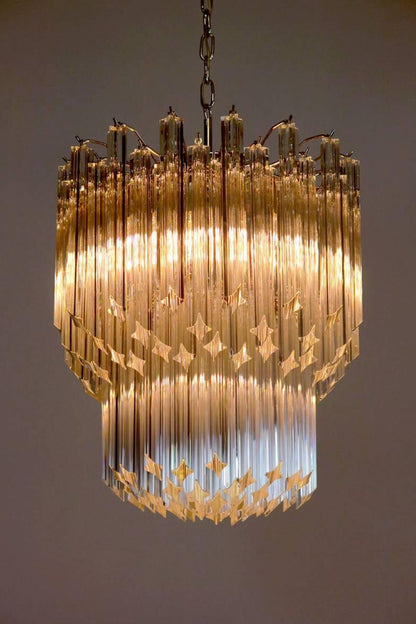 Venini Style Art Quadriedri Chandelier - view 2 | morylighting