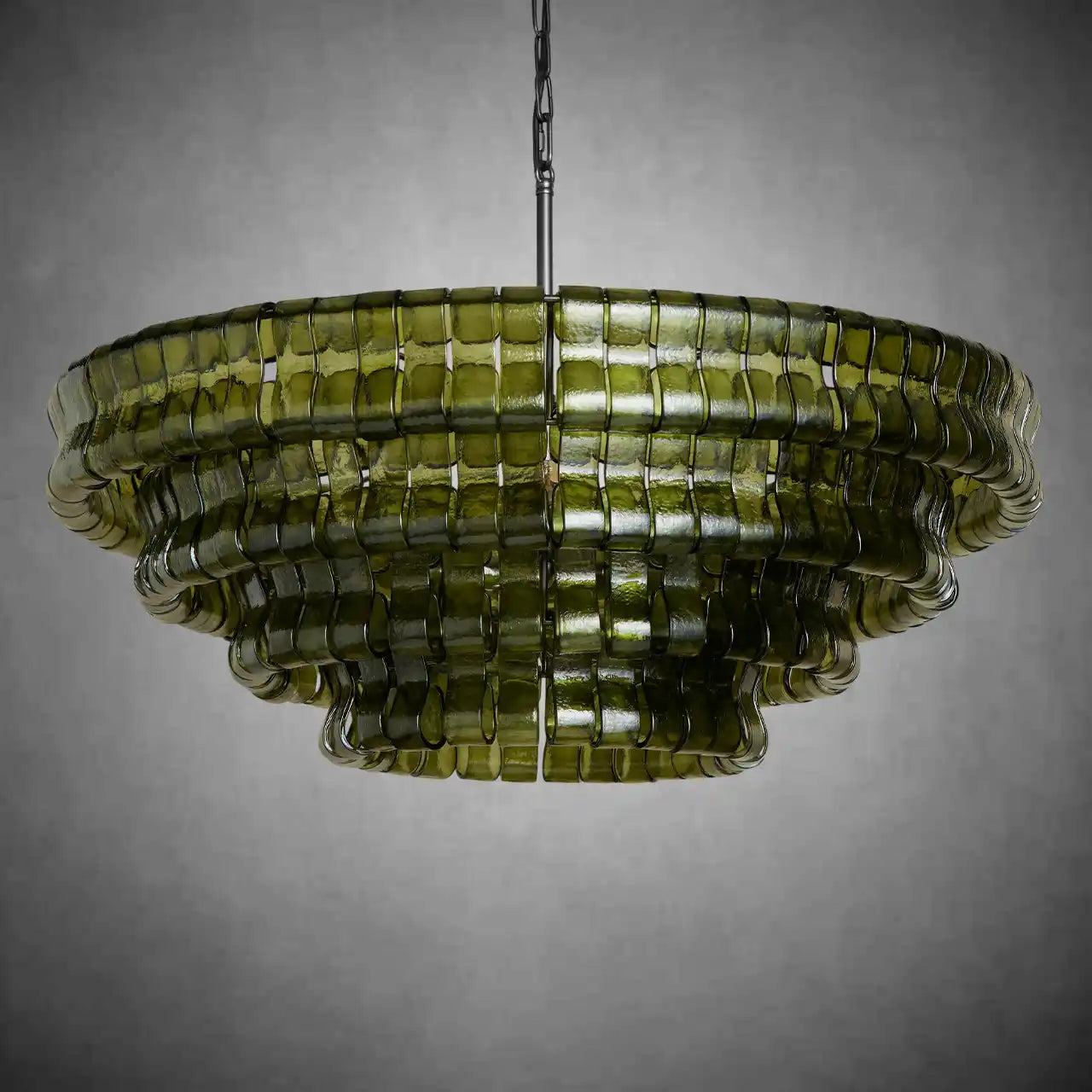 Glacien Round Glass Chandelier