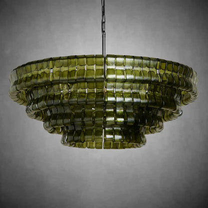 Glacien Round Glass Chandelier