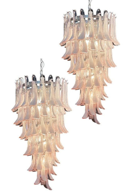 Italian Vintage Pink Spiral Art Chandelier - view 11 | morylighting