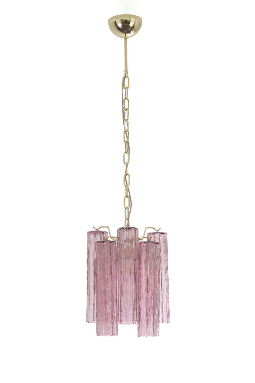1990s Art Amethyst Glass Chandelier | morylighting