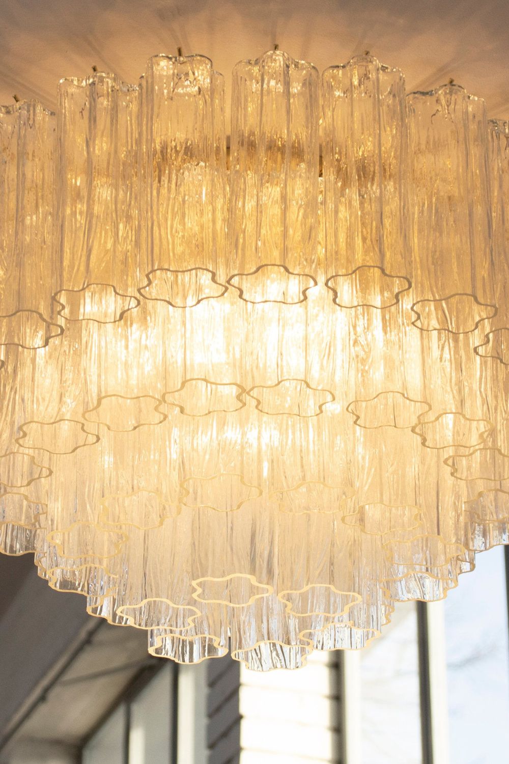 Clear Art Glass Tronchi Ceiling Light - view 7 | morylighting