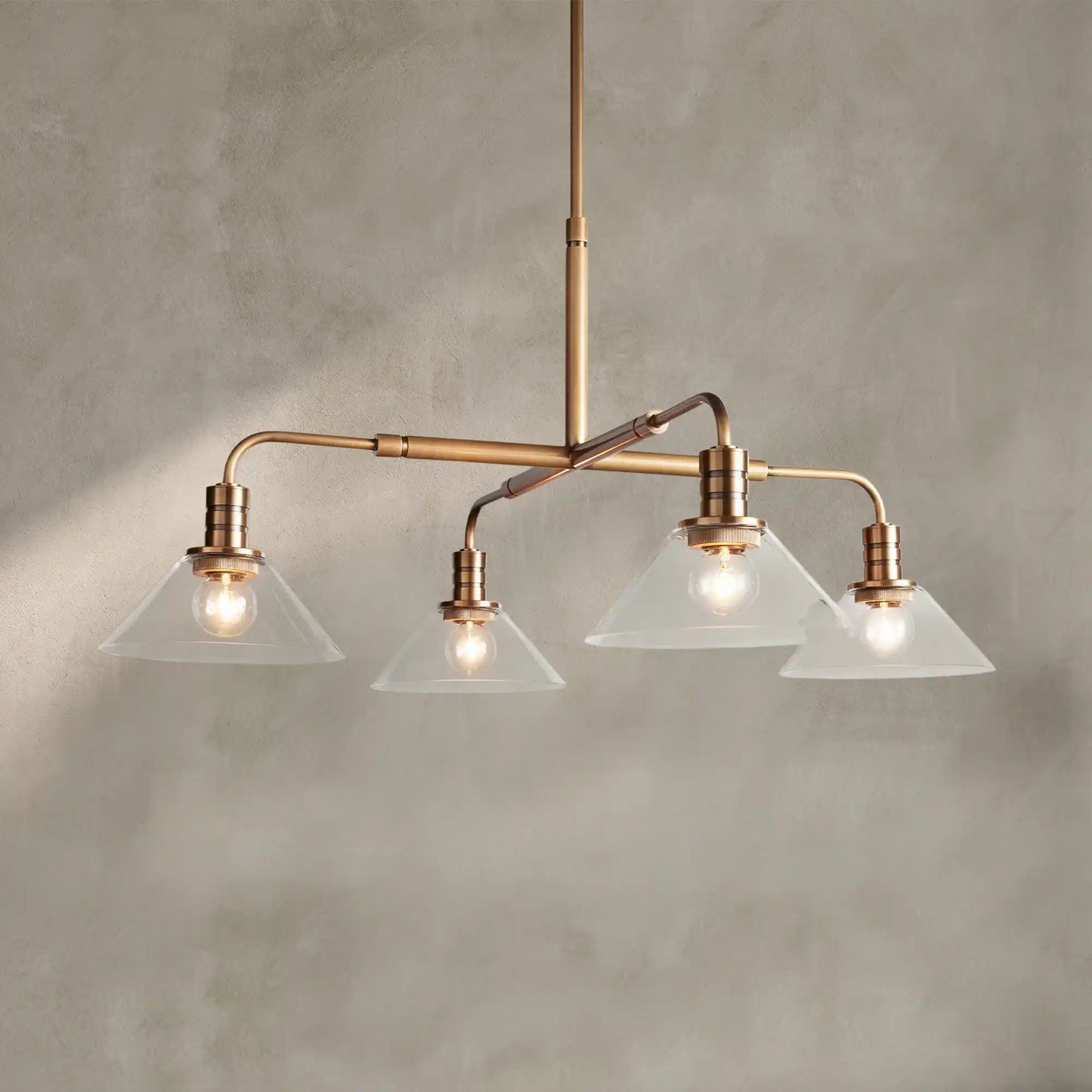 Theron Glass Round Chandelier 30'' 52''