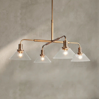 Theron Glass Round Chandelier 30'' 52''
