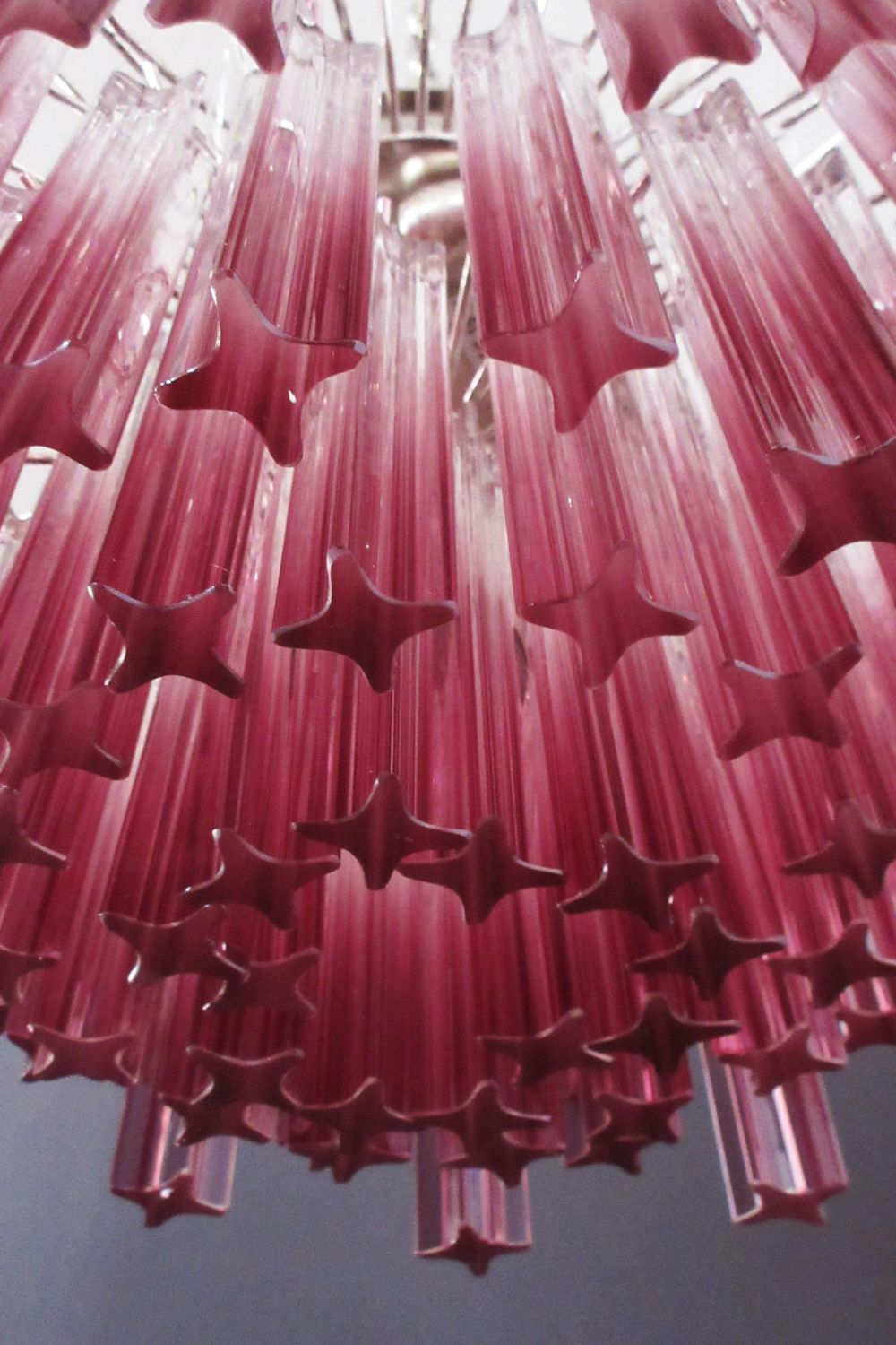 Amethyst Art Glass Prism Chandelier - view 15 | morylighting