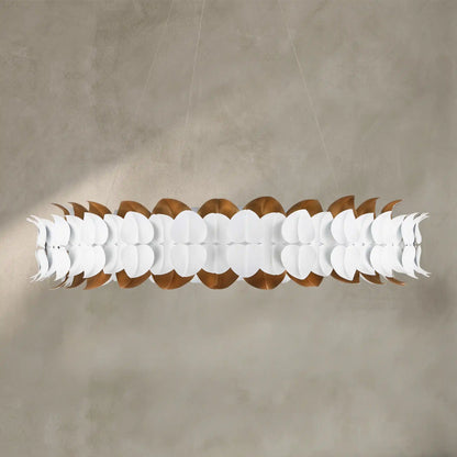 Darla Chandelier Sculpted Leaves 39"