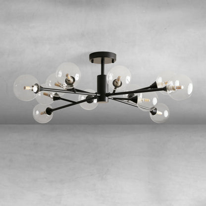 Apollo Moder Glass Ball Flushmount 20''36''47''