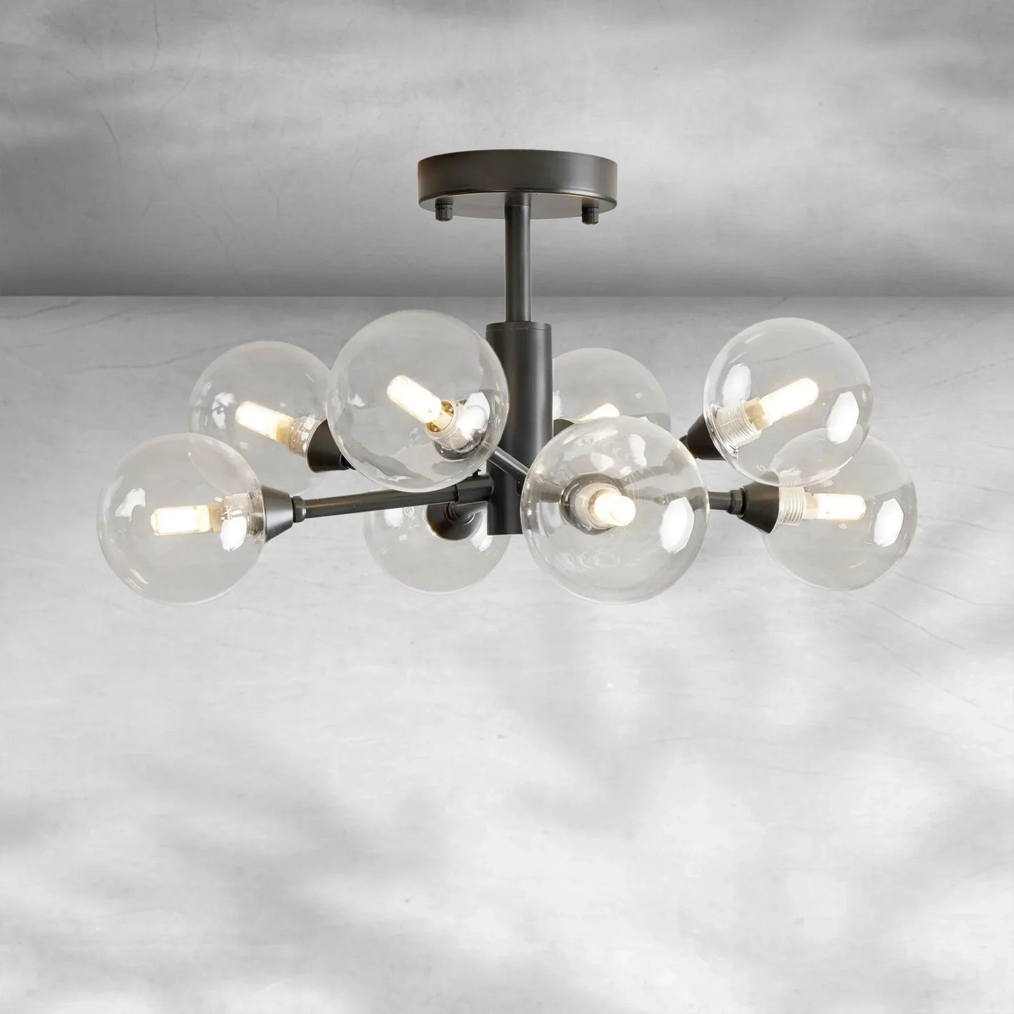 Apollo Moder Glass Ball Flushmount 20''36''47''