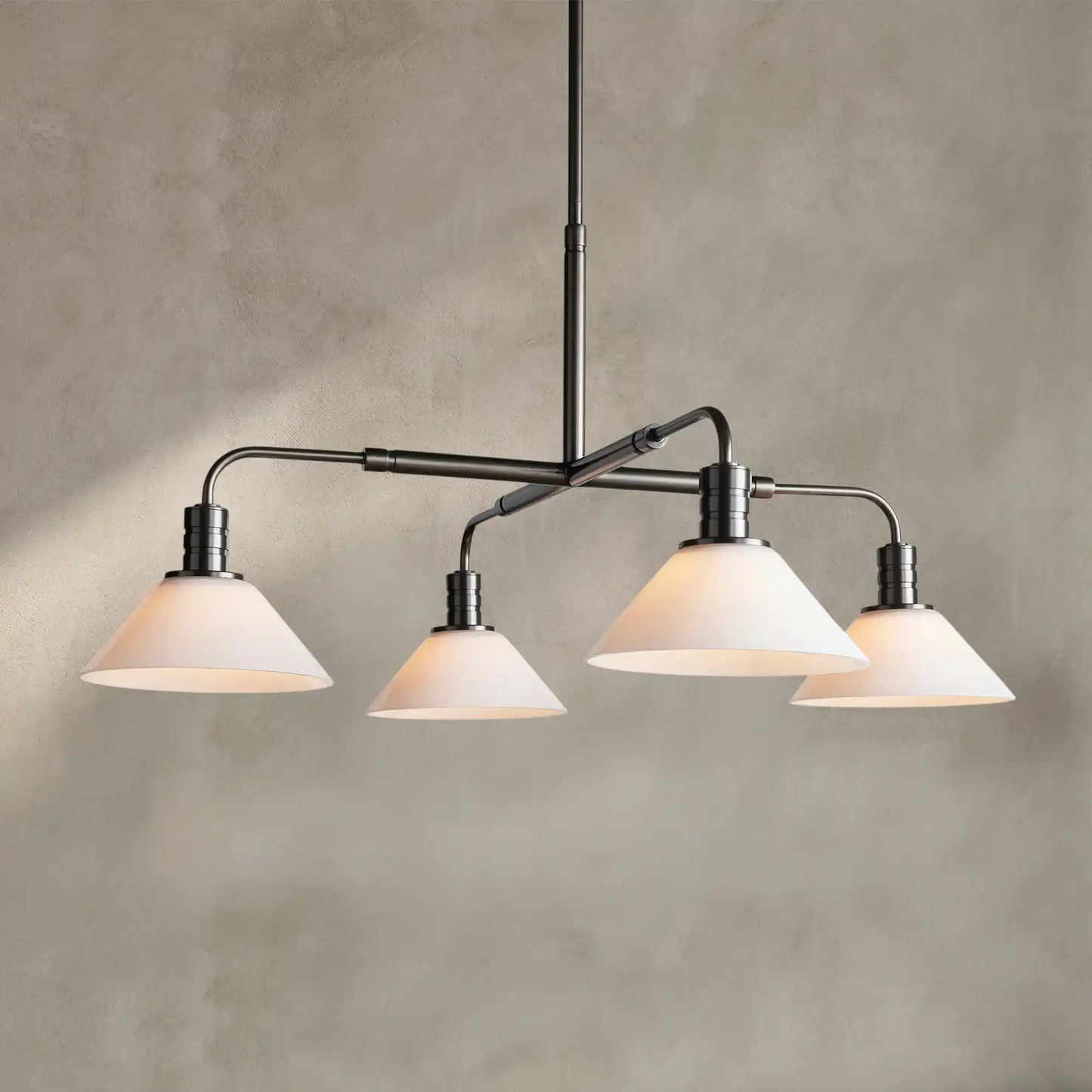 Theron Glass Round Chandelier 30'' 52''
