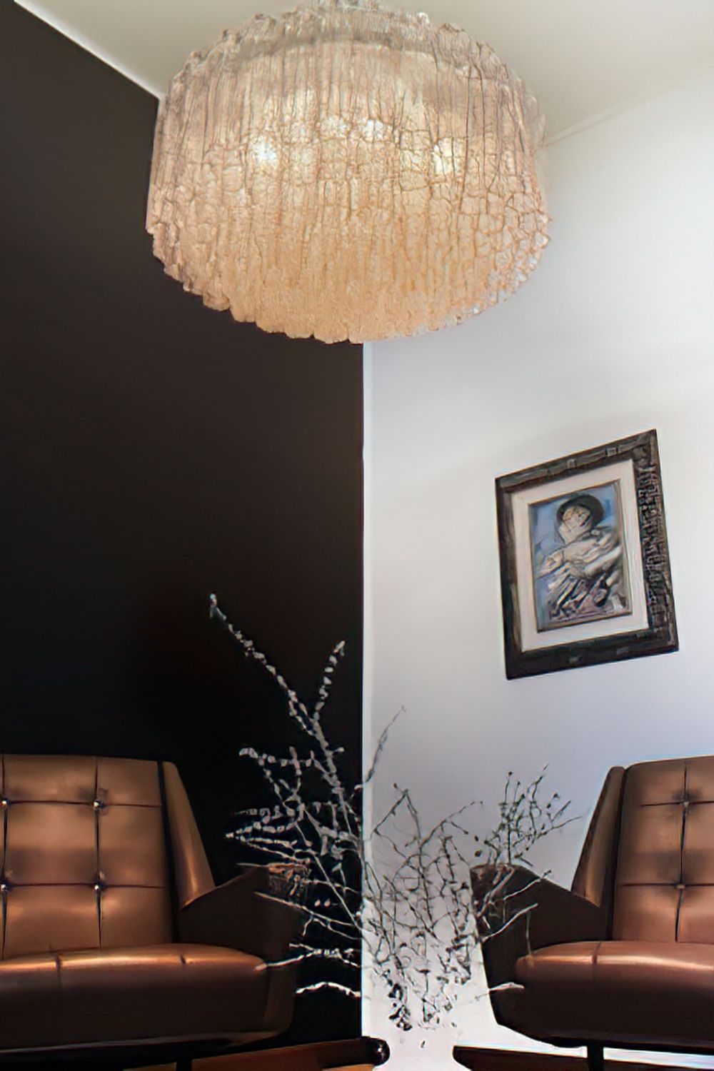 Pink Art Glass Tube Chandelier - view 3 | morylighting