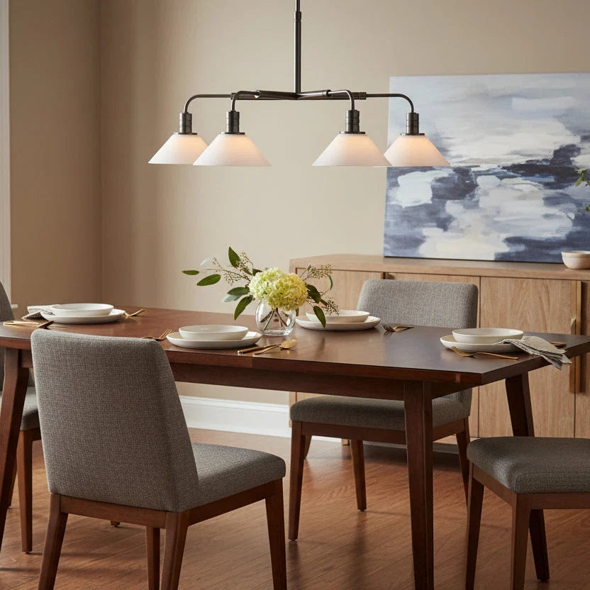 Theron Glass Round Chandelier 30'' 52''