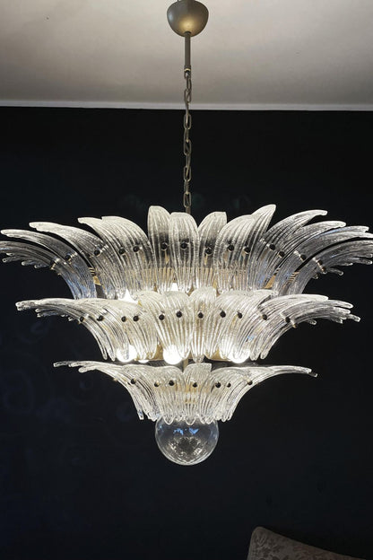 Italian Art Three-Tiered Palmette Chandelier - view 8 | morylighting