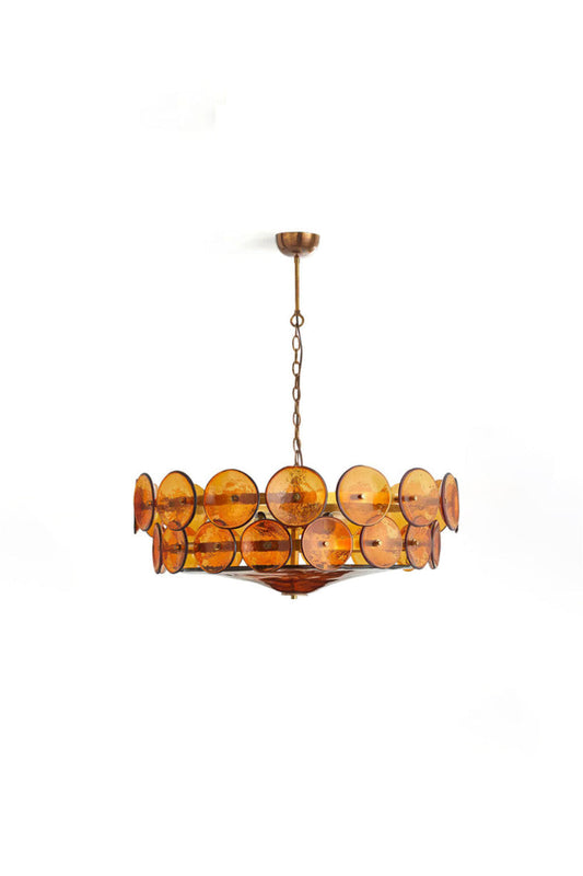 Italian Art glass Lorenzo chandelier | morylighting