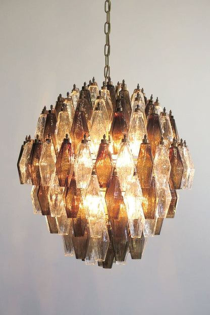 Art Poliedri Smoked Globe Chandelier - view 4 | morylighting