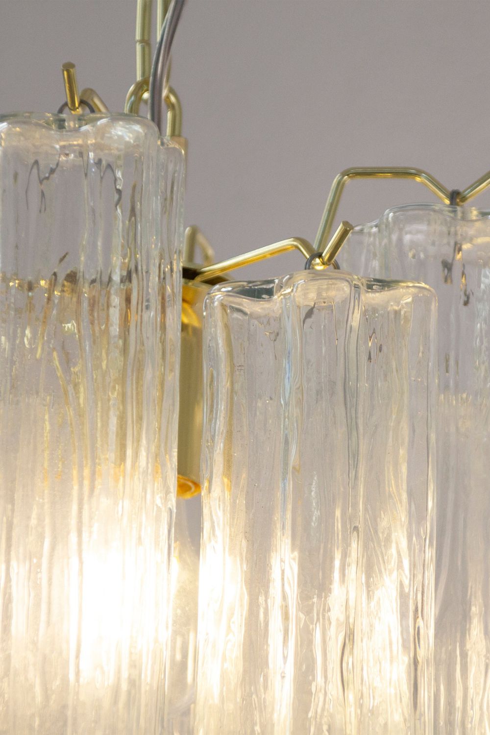 Vintage Art Glass Tronchi Pendant Light - view 8 | morylighting