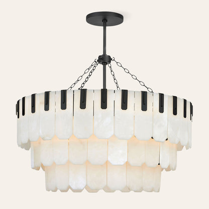 Nadia Alabaster Chandelier 30" 41"