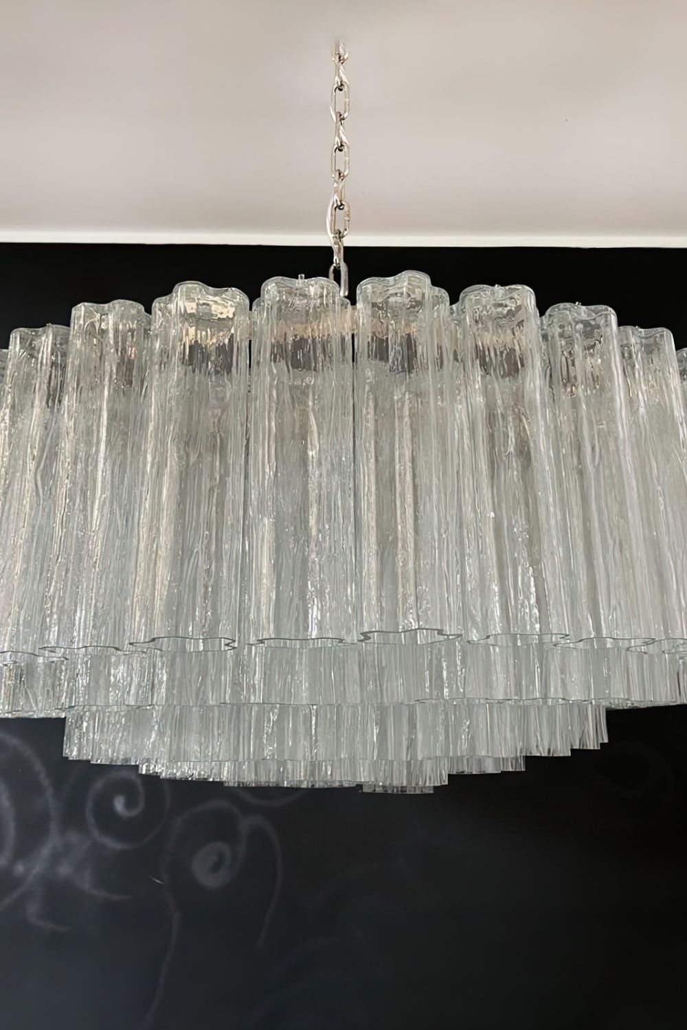 Handcrafted Art Crystal Tube Ceiling Light - view 7 | morylighting