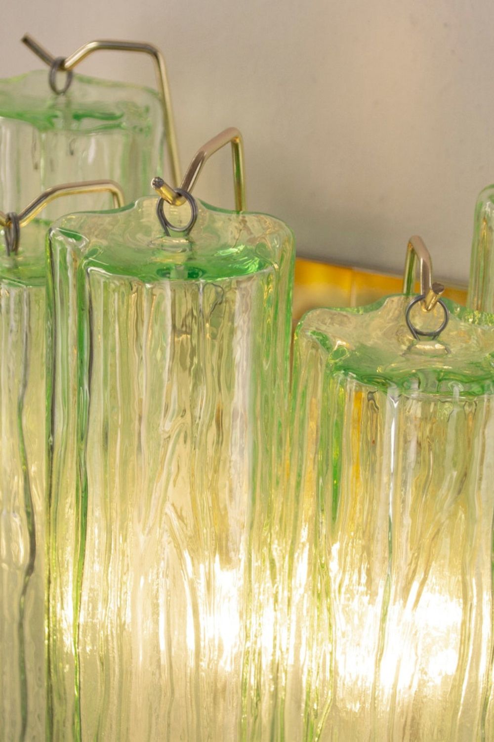Bright Green Art Glass Wall Lamp - view 11 | morylighting