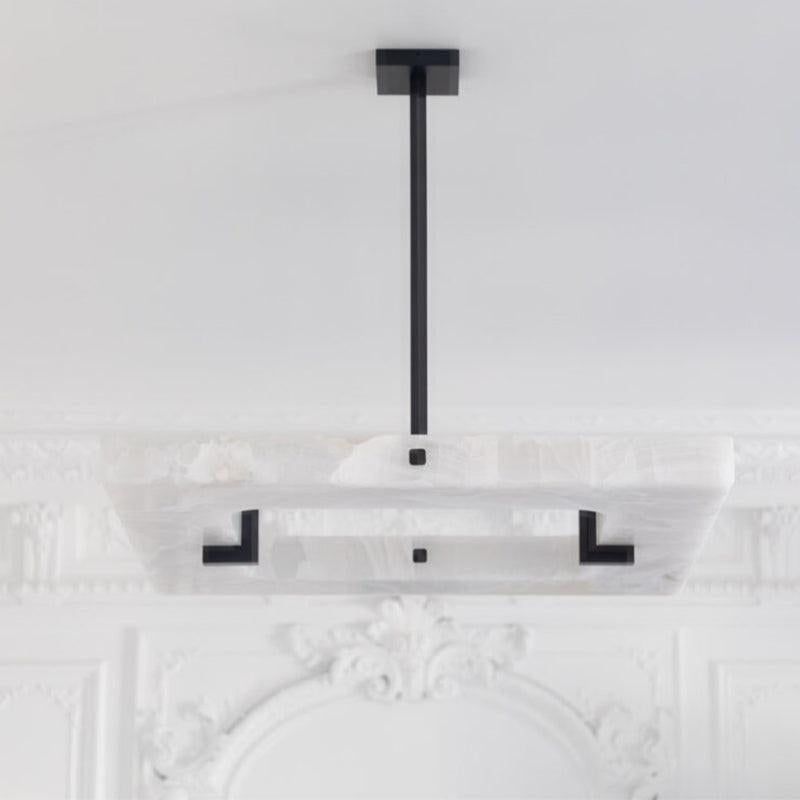 Glacera Square Alabaster Chandelier - morylighting