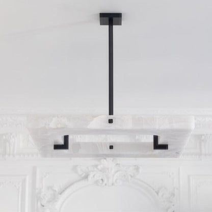 Glacera Square Alabaster Chandelier - morylighting