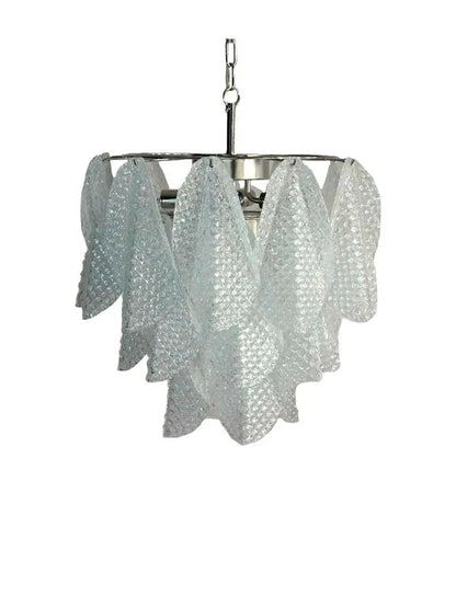 Murano Chandelier – 23 Rondini – Granigliar – Transparent
