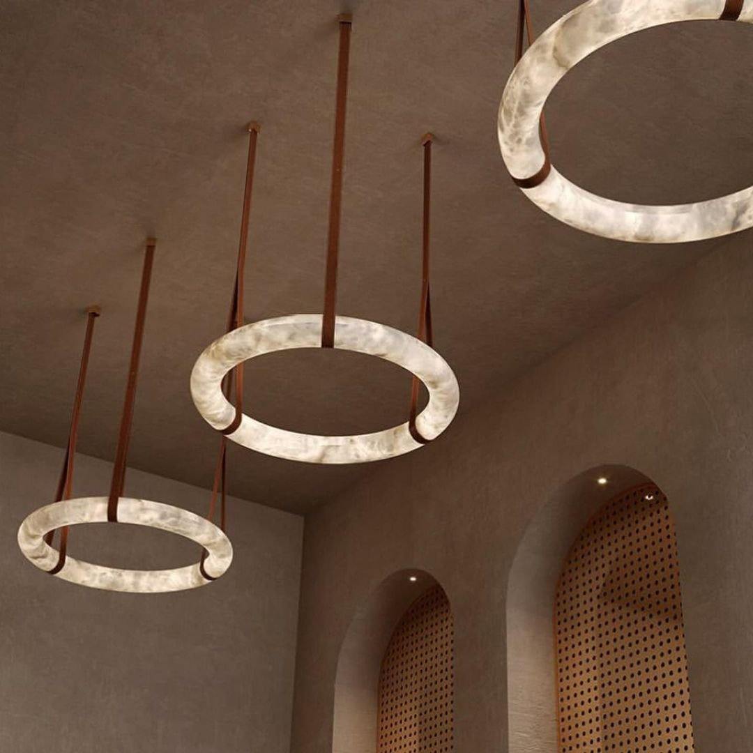 Halo Alabaster Pendant Alabaster Chandelier