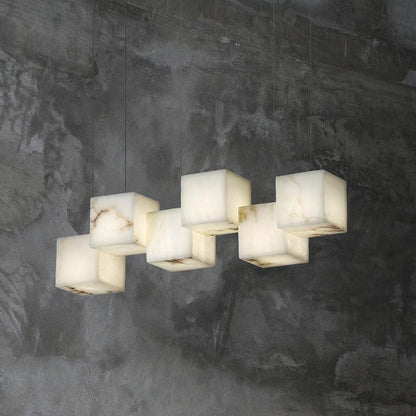 Vasilia Alabaster Cubic Linear Pendant | Morylighting (2)