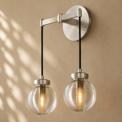 Pearly Double Sconce