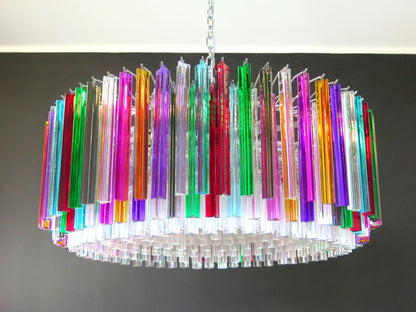 Murano Chandelier – Triedri Round – 391 prisms – Multi