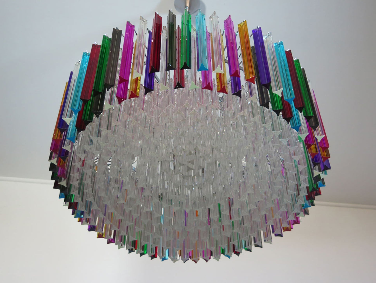 Murano Chandelier – Triedri Round – 391 prisms – Multi