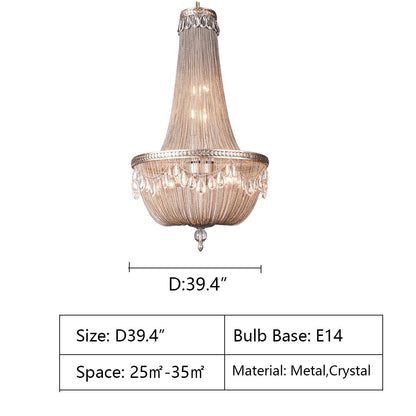 Morylighting Grand Lumina Metal Art Crystal Chandelier - Background Shot
