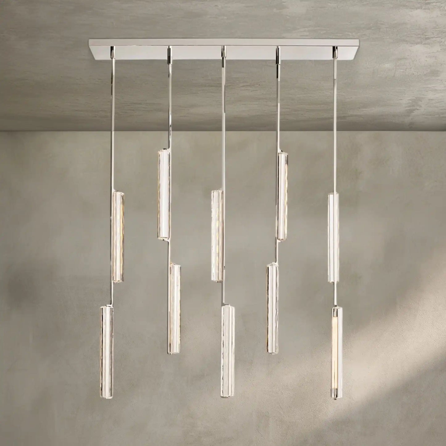 Auburn Crystal Linear Chandelier 54‘’