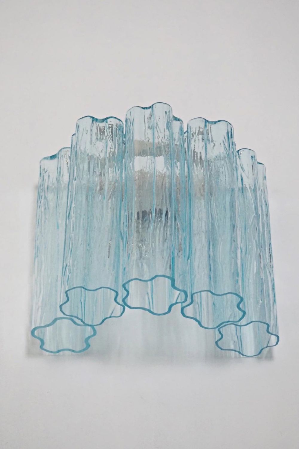 Blue Art Glass Tube Wall lamp - view 6 | morylighting