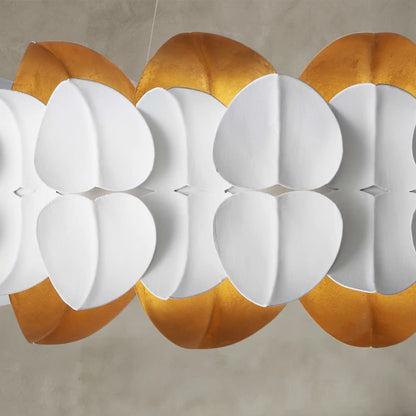 Darla Chandelier Sculpted Leaves 39"