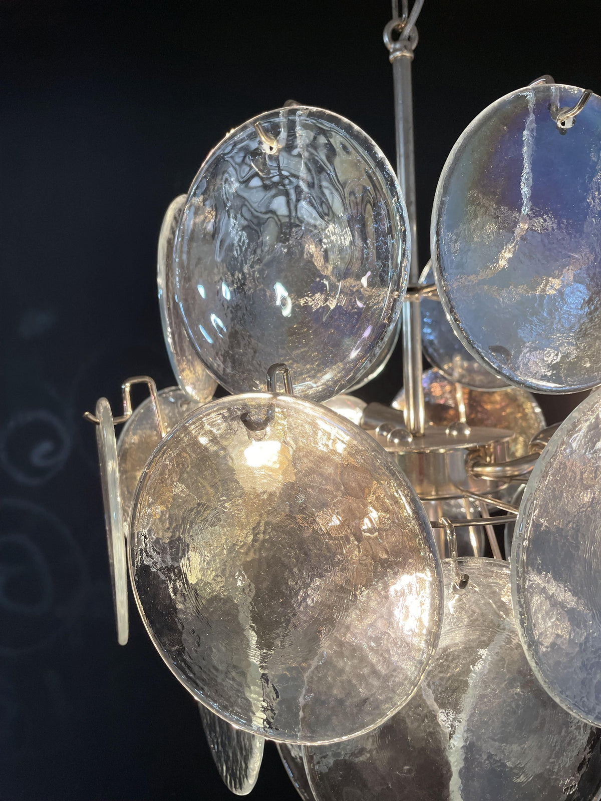 Iridescent Mid-Century Modern Art Chandelier - view 16 | morylighting