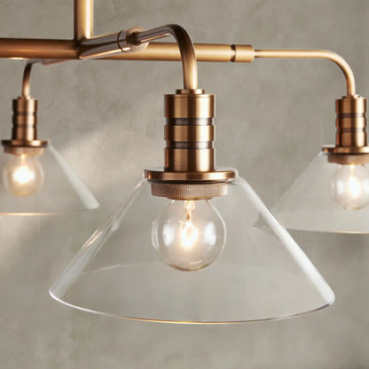 Theron Glass Round Chandelier 30'' 52''